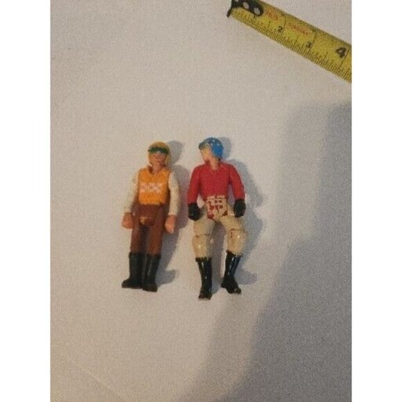 Vintage -1974 Fisher Price Adventure People Racing  Figure 4" Tall Lot Of 2 - Picture 1 of 5